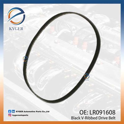 Ein schwarzer V-Ribbed-Antriebsgürtel LR091608 LR184662 C2D49052 für Land Rover Discovery III Range Rover Sport Range Rover Evoque